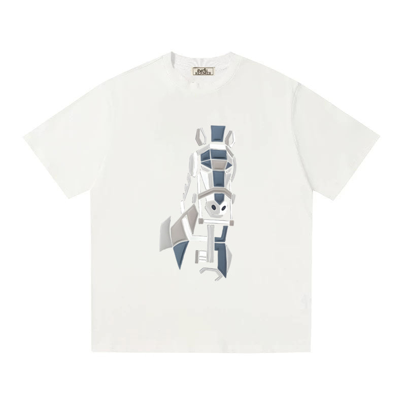 HERMES Kaos Logo Seri Huruf, Unisex '"COD '"  HE - 11