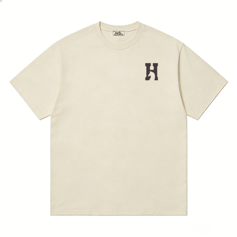 HERMES Kaos Logo Seri Huruf, Unisex '"COD '"  HE - 12