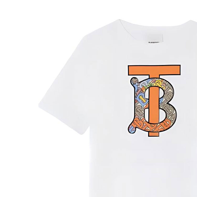 Burberry Kaos Logo Seri Huruf, Unisex, COD '"B-68