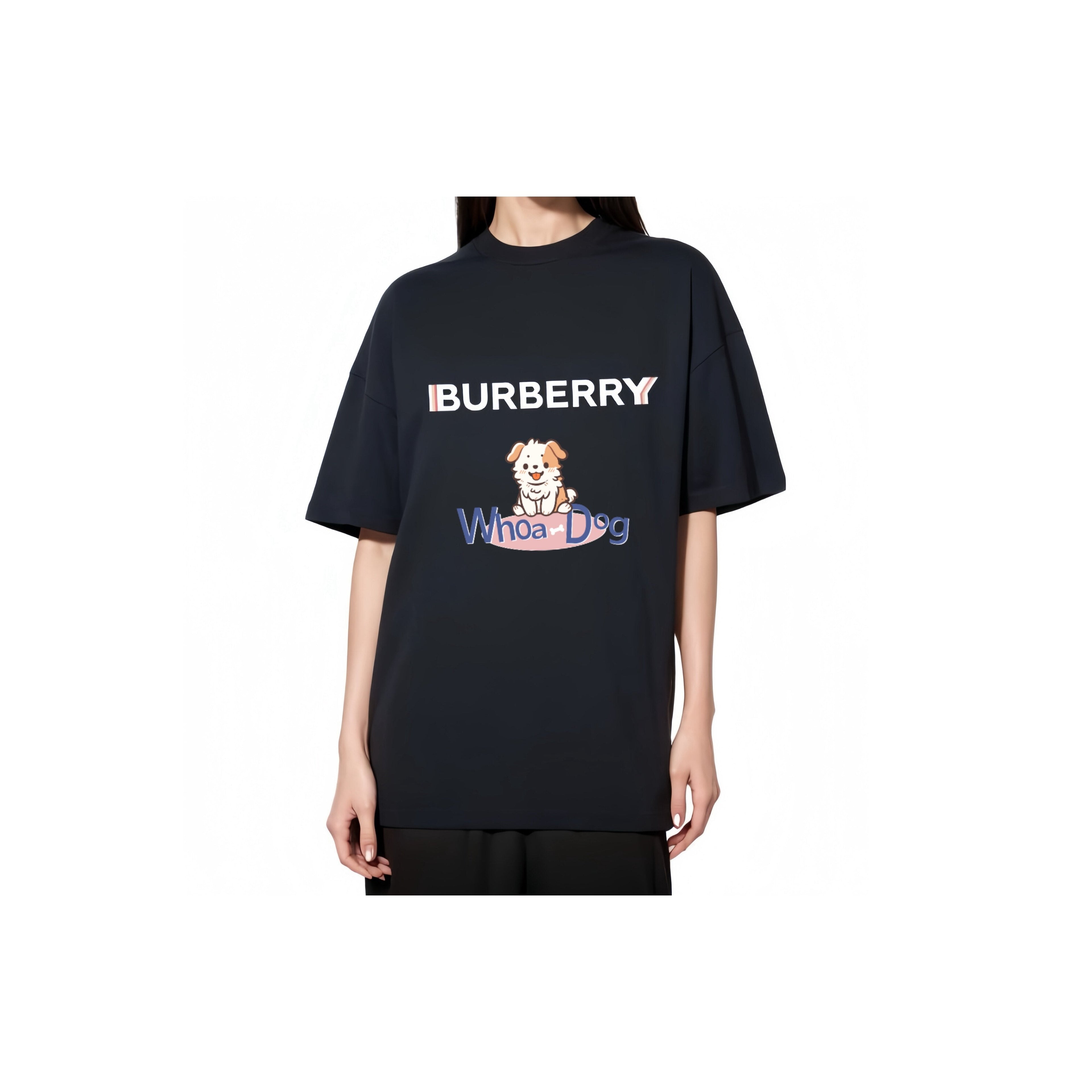 Burberry Kaos Logo Seri Huruf, Unisex, COD '"B-38