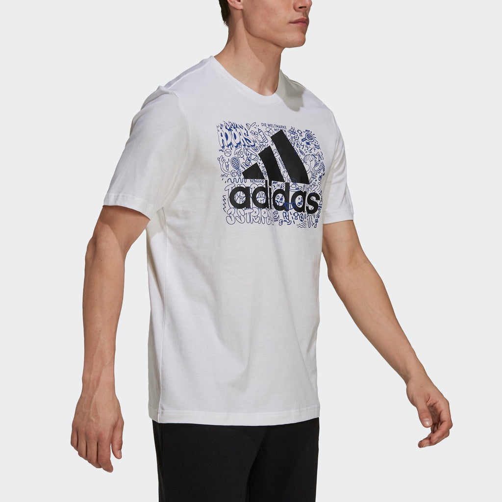 adidas Kaos Logo Seri Huruf, Unisex, COD '" AD-47
