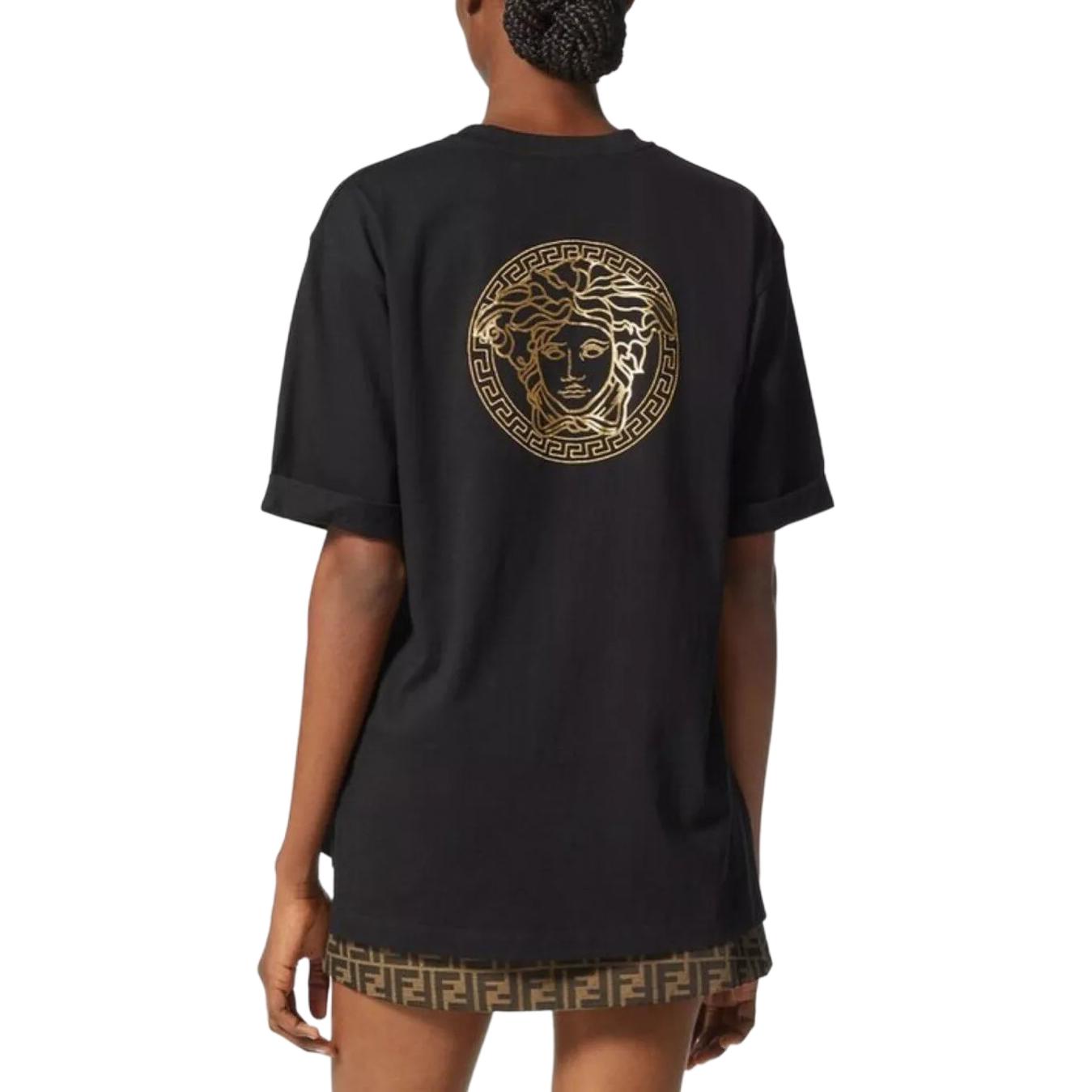 Kaos Pendek FENDI dengan Motif Gambar/Cetak, Cocok untuk Pria dan WanitaF-17