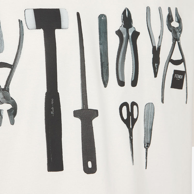 Kaos Pendek FENDI dengan Motif Gambar/Cetak, Cocok untuk Pria dan WanitaF-22