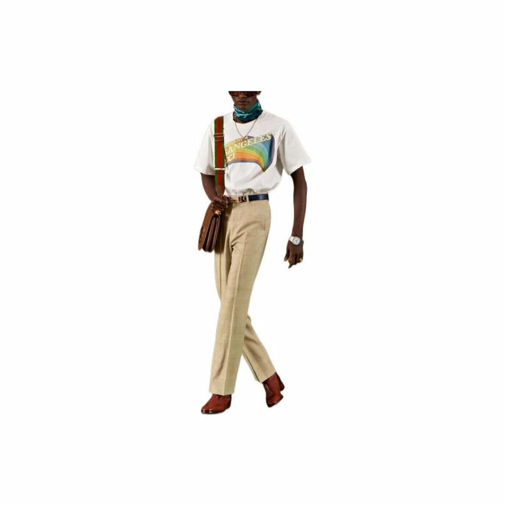 GUCCI Kaos Logo Seri Huruf, Unisex, COD '"   G-86