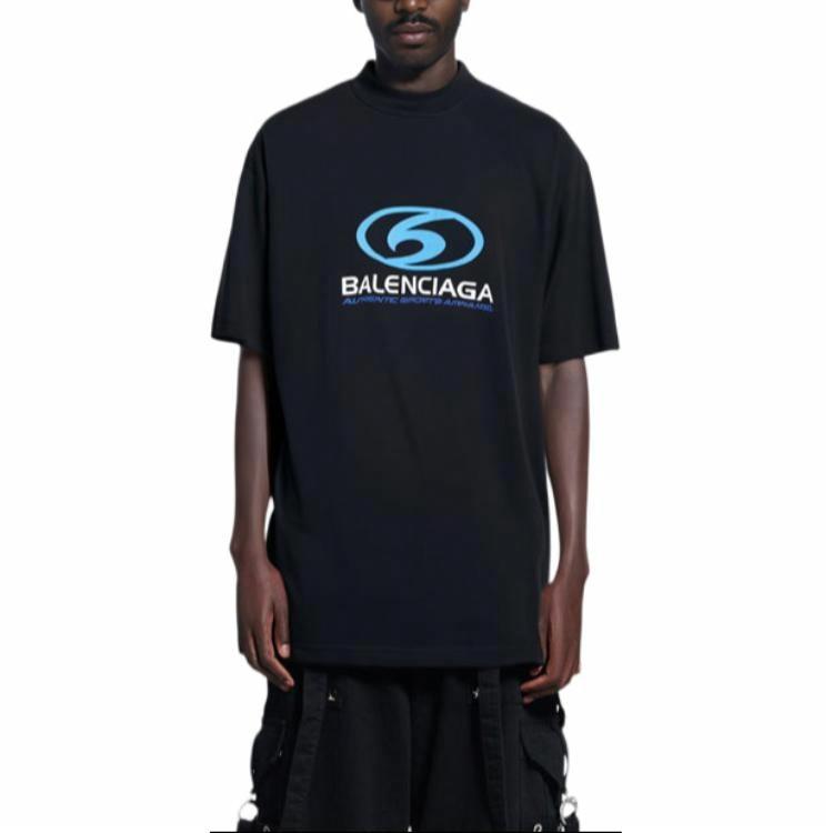 Kaos Pendek Balenciaga dengan Motif Gambar/Cetak, Cocok untuk Pria dan Wanita -BL-21