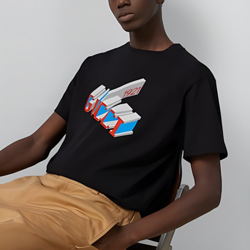 GUCCI Kaos Logo Seri Huruf, Unisex, COD '"    '"  G-05