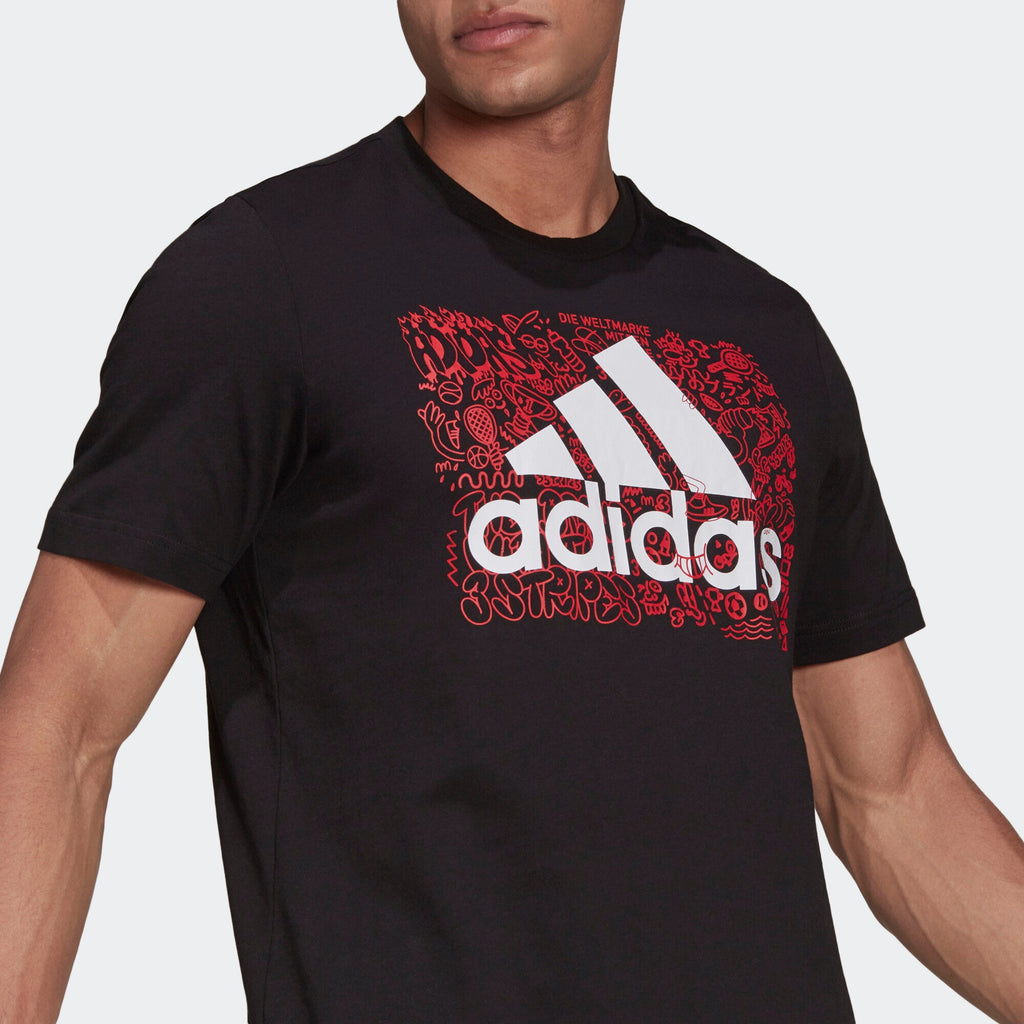 adidas Kaos Logo Seri Huruf, Unisex, COD '" AD-48