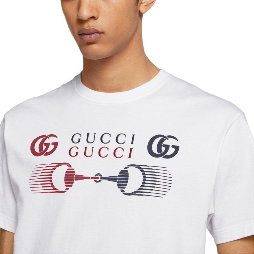 GUCCI Kaos Logo Seri Huruf, Unisex, COD '"  G-116