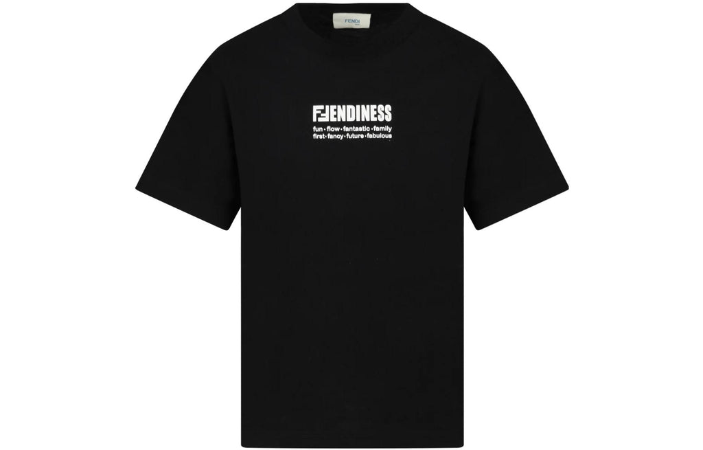 Kaos Pendek FENDI dengan Motif Gambar/Cetak, Cocok untuk Pria dan WanitaF-52