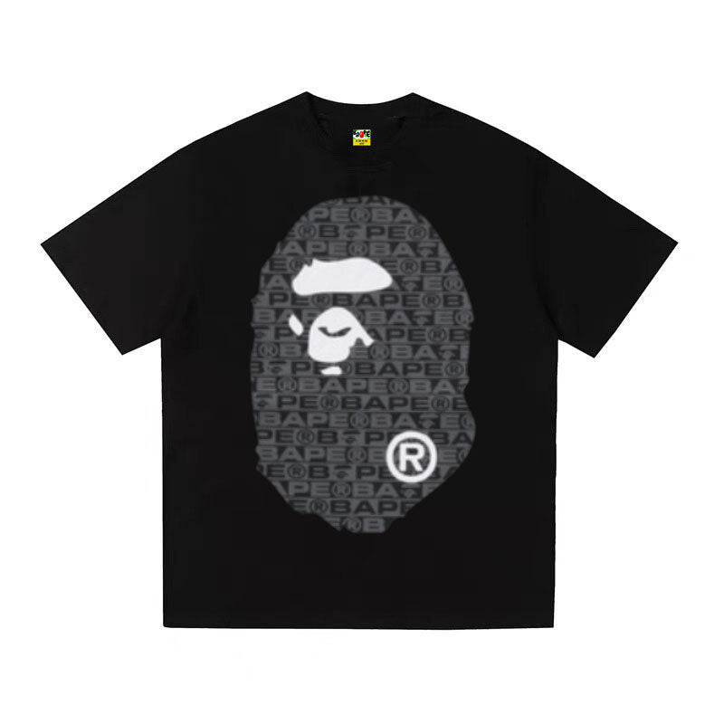 A BATHING APE Kaos Logo Seri Huruf, Unisex '"COD '"  AP-210