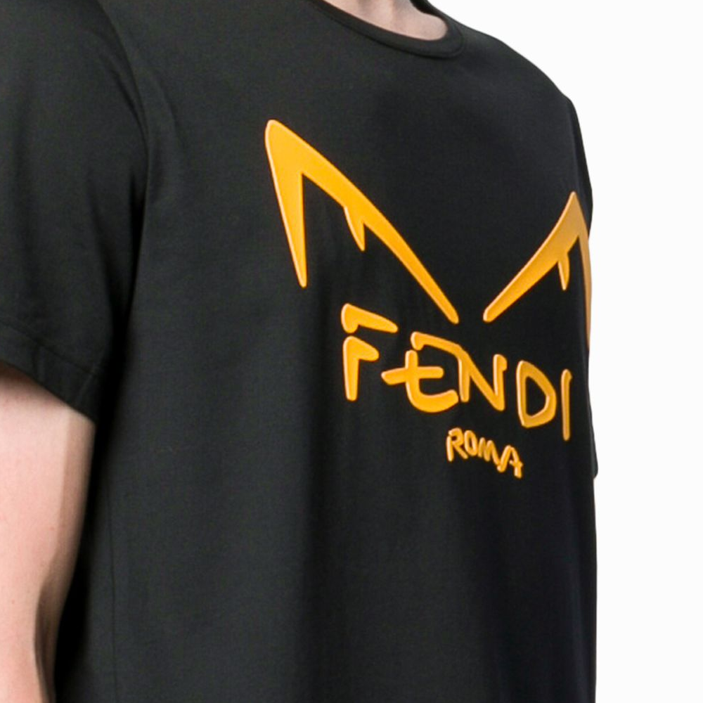 Kaos Pendek FENDI dengan Motif Gambar/Cetak, Cocok untuk Pria dan WanitaF-12