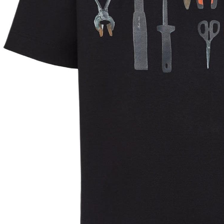 Kaos Pendek FENDI dengan Motif Gambar/Cetak, Cocok untuk Pria dan WanitaF-21