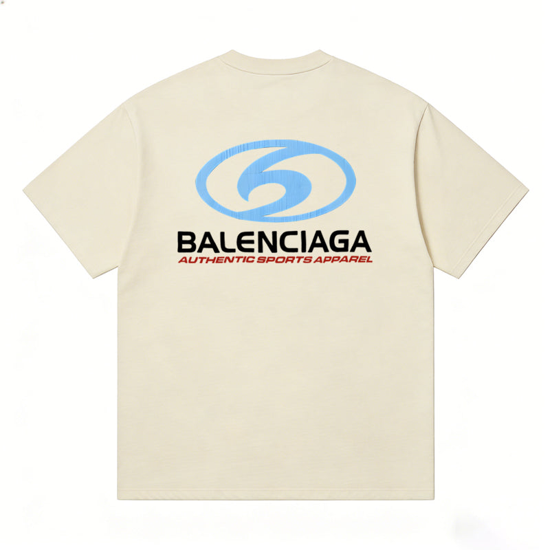 BALENCIAGA Kaos Logo Seri Huruf, Unisex '"COD '"  BA-9
