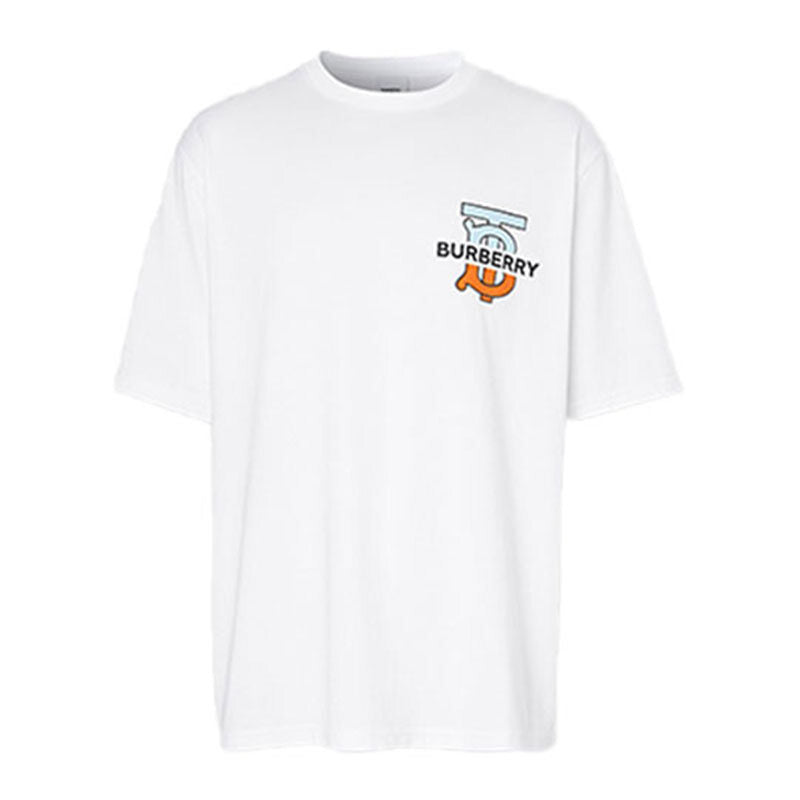 Burberry Kaos Logo Seri Huruf, Unisex, COD '"B-53