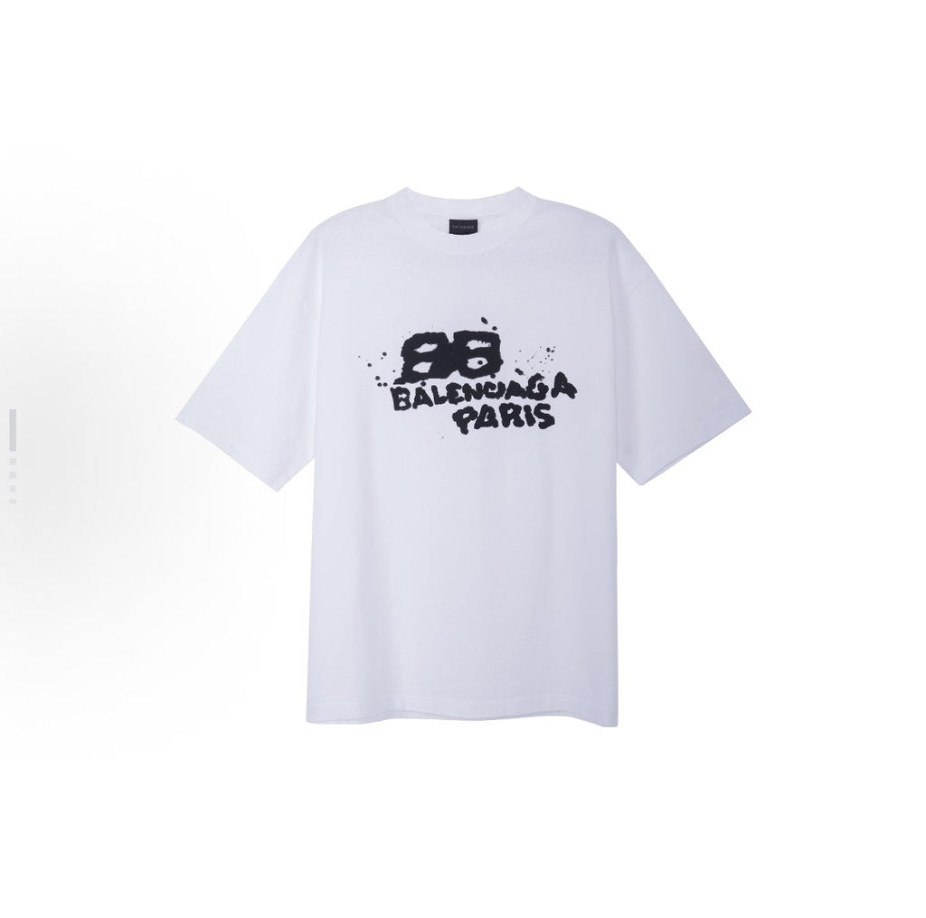 Kaos Pendek Balenciaga dengan Motif Gambar/Cetak, Cocok untuk Pria dan Wanita -BA-4