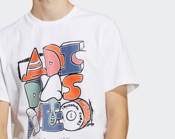 adidas Kaos Logo Seri Huruf, Unisex, COD '" AD-35