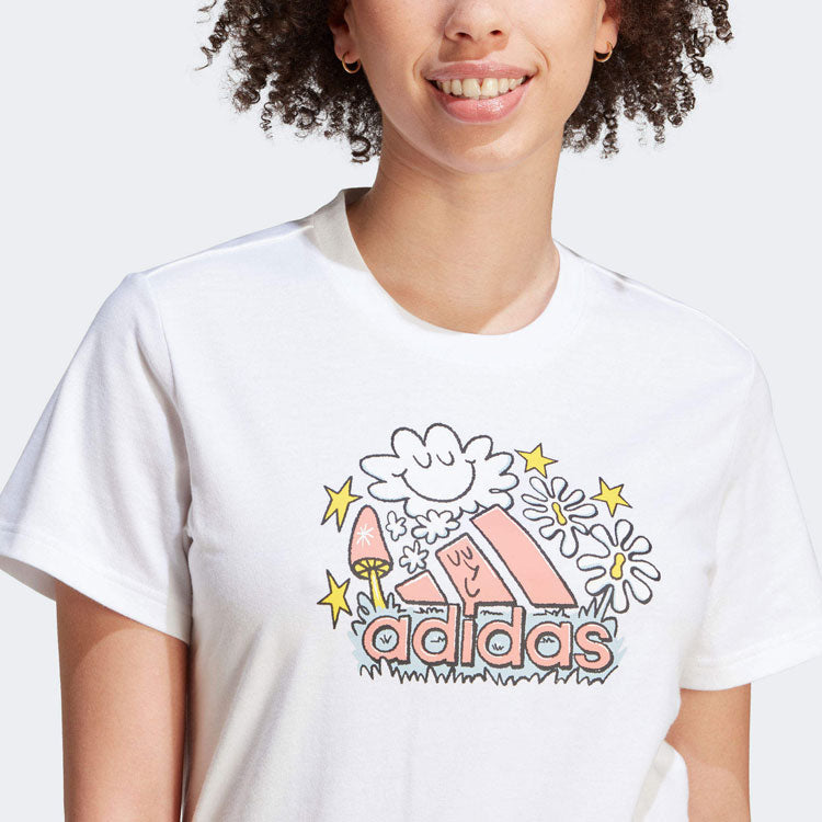 adidas Kaos Logo Seri Huruf, Unisex, COD '" AD-22