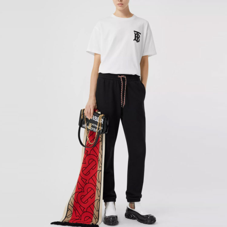 Burberry Kaos Logo Seri Huruf, Unisex, COD '"B-06