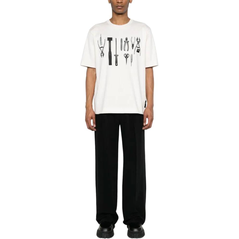 Kaos Pendek FENDI dengan Motif Gambar/Cetak, Cocok untuk Pria dan WanitaF-22