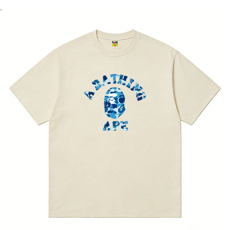 A BATHING APE Kaos Logo Seri Huruf, Unisex '"COD '"  AP-205