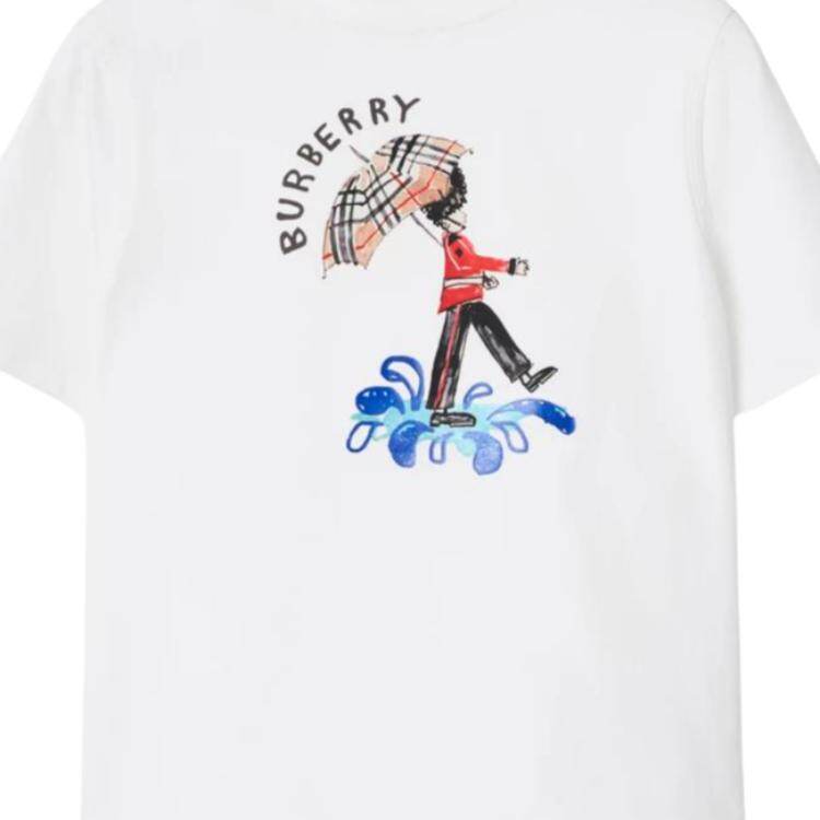 Burberry Kaos Logo Seri Huruf, Unisex, COD '"B-66