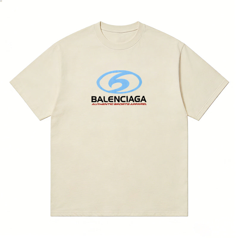 BALENCIAGA Kaos Logo Seri Huruf, Unisex '"COD '"  BA-9