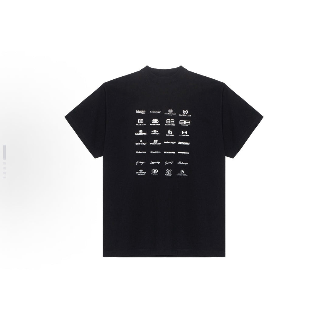 BALENCIAGA Kaos Logo Seri Huruf, Unisex '"COD '"  BA-2