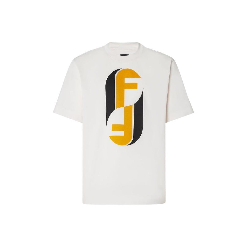 Kaos Pendek FENDI dengan Motif Gambar/Cetak, Cocok untuk Pria dan WanitaF-37