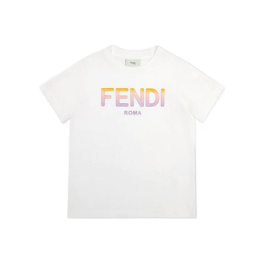 Kaos Pendek FENDI dengan Motif Gambar/Cetak, Cocok untuk Pria dan WanitaF-19