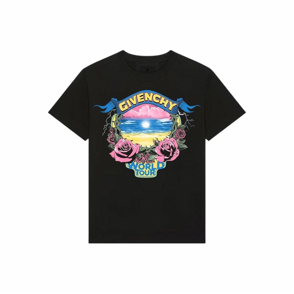 Kaos Givenchy Bermotif, Unisex -J-08