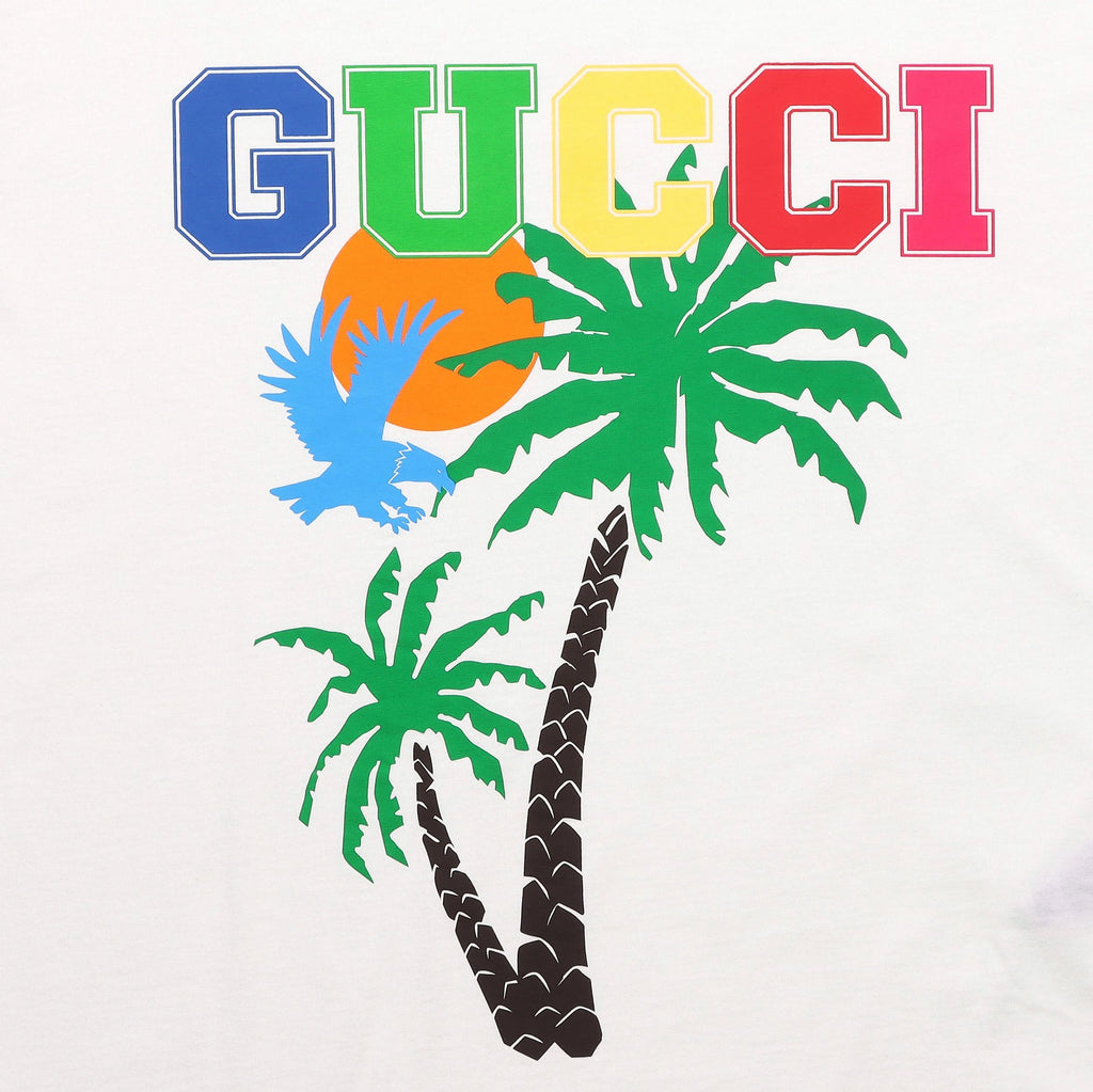 GUCCI Kaos Logo Seri Huruf, Unisex, COD '"   G-76
