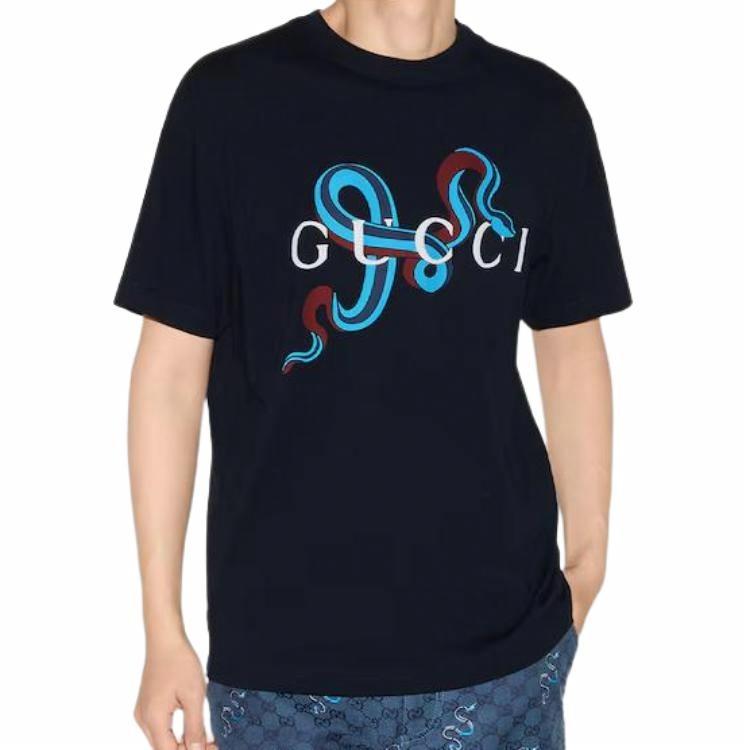 GUCCI Kaos Logo Seri Huruf, Unisex, COD '"  G-106