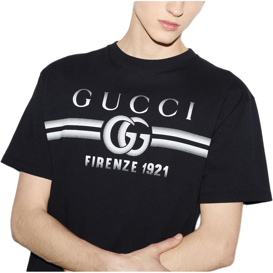 GUCCI Kaos Logo Seri Huruf, Unisex, COD '"    '"  G-31
