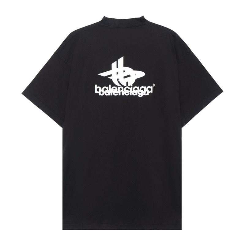 Kaos Pendek Balenciaga dengan Motif Gambar/Cetak, Cocok untuk Pria dan Wanita -BL-17