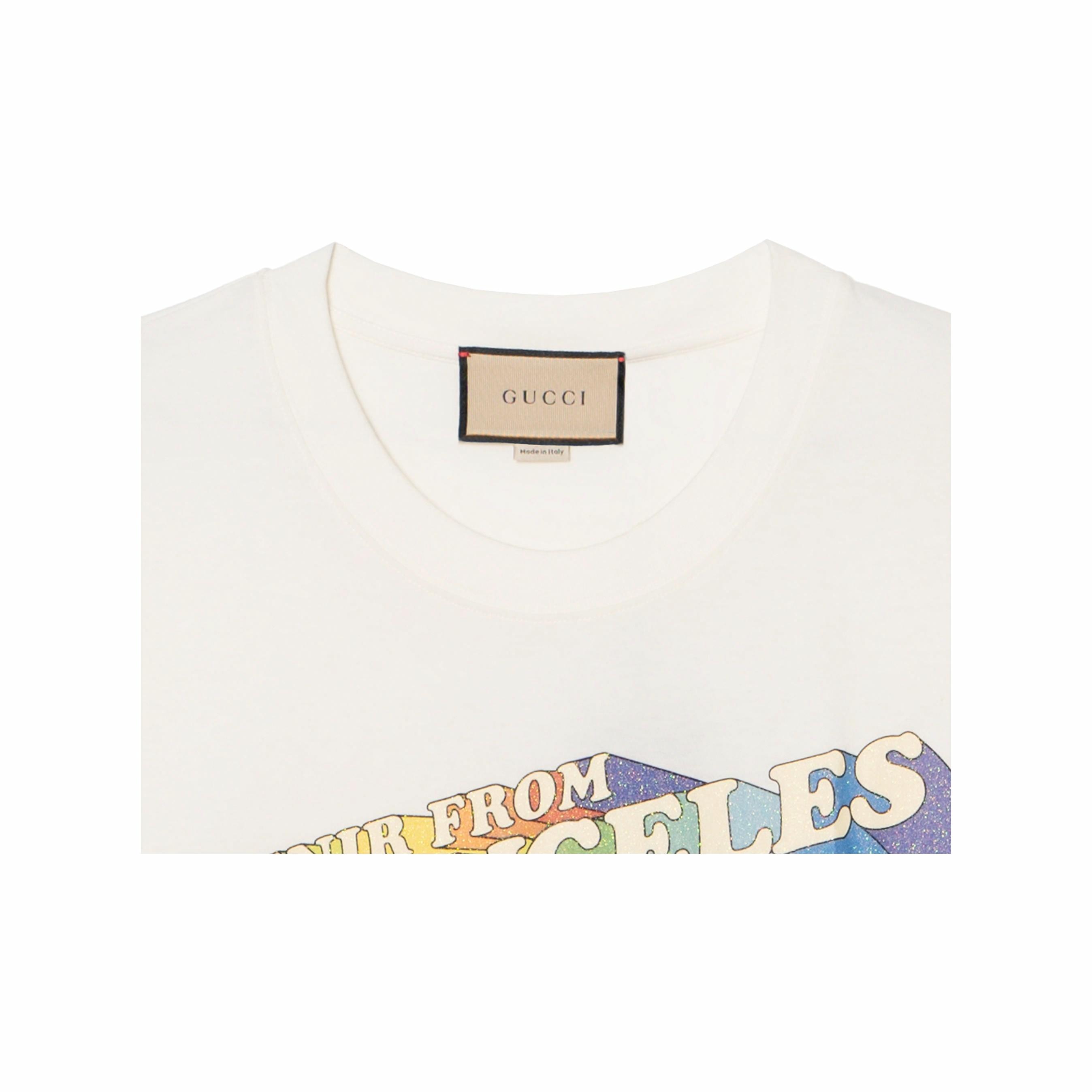 GUCCI Kaos Logo Seri Huruf, Unisex, COD '"   G-86