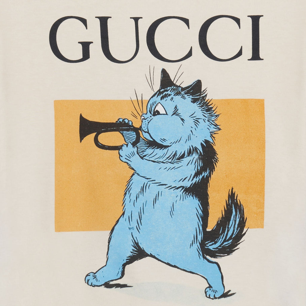 GUCCI Kaos Logo Seri Huruf, Unisex, COD '"  G-117