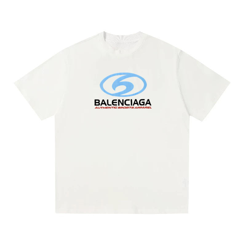 BALENCIAGA Kaos Logo Seri Huruf, Unisex '"COD '"  BA-9