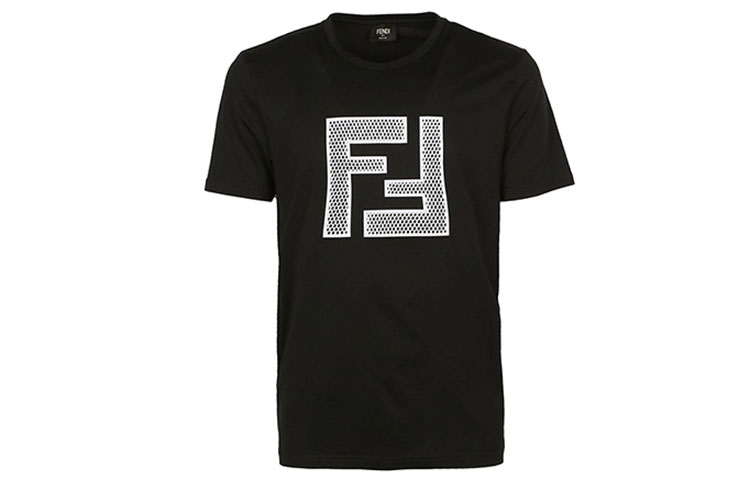 Kaos Pendek FENDI dengan Motif Gambar/Cetak, Cocok untuk Pria dan WanitaF-29