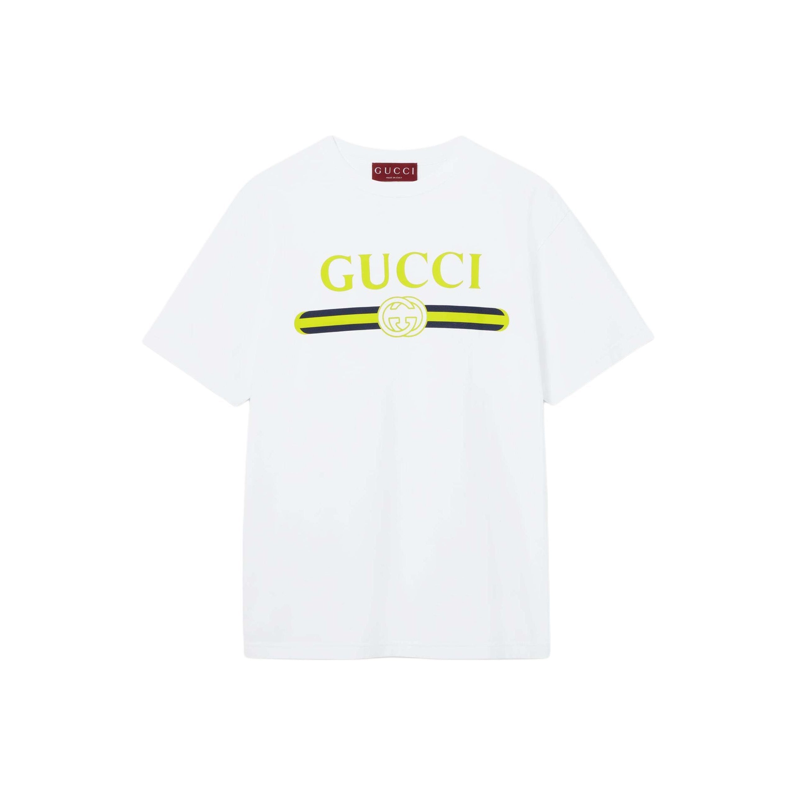 GUCCI Kaos Logo Seri Huruf, Unisex, COD '"    '"  G-51