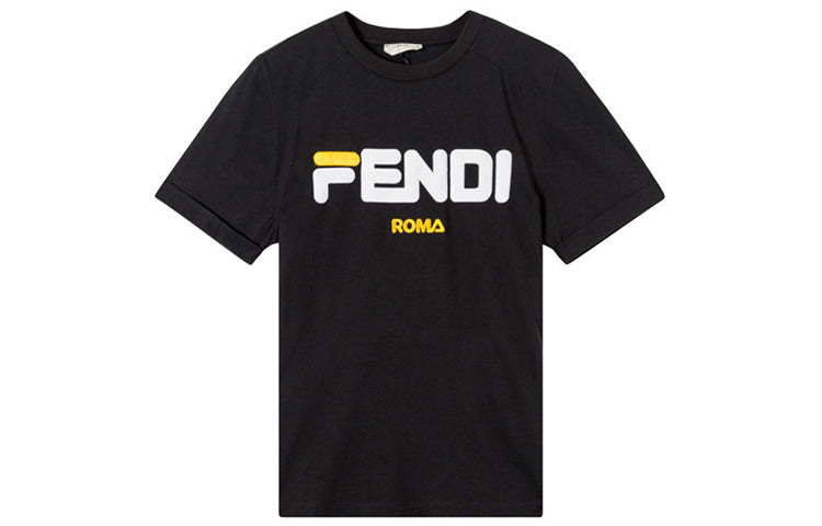 Kaos Pendek FENDI dengan Motif Gambar/Cetak, Cocok untuk Pria dan WanitaF-10