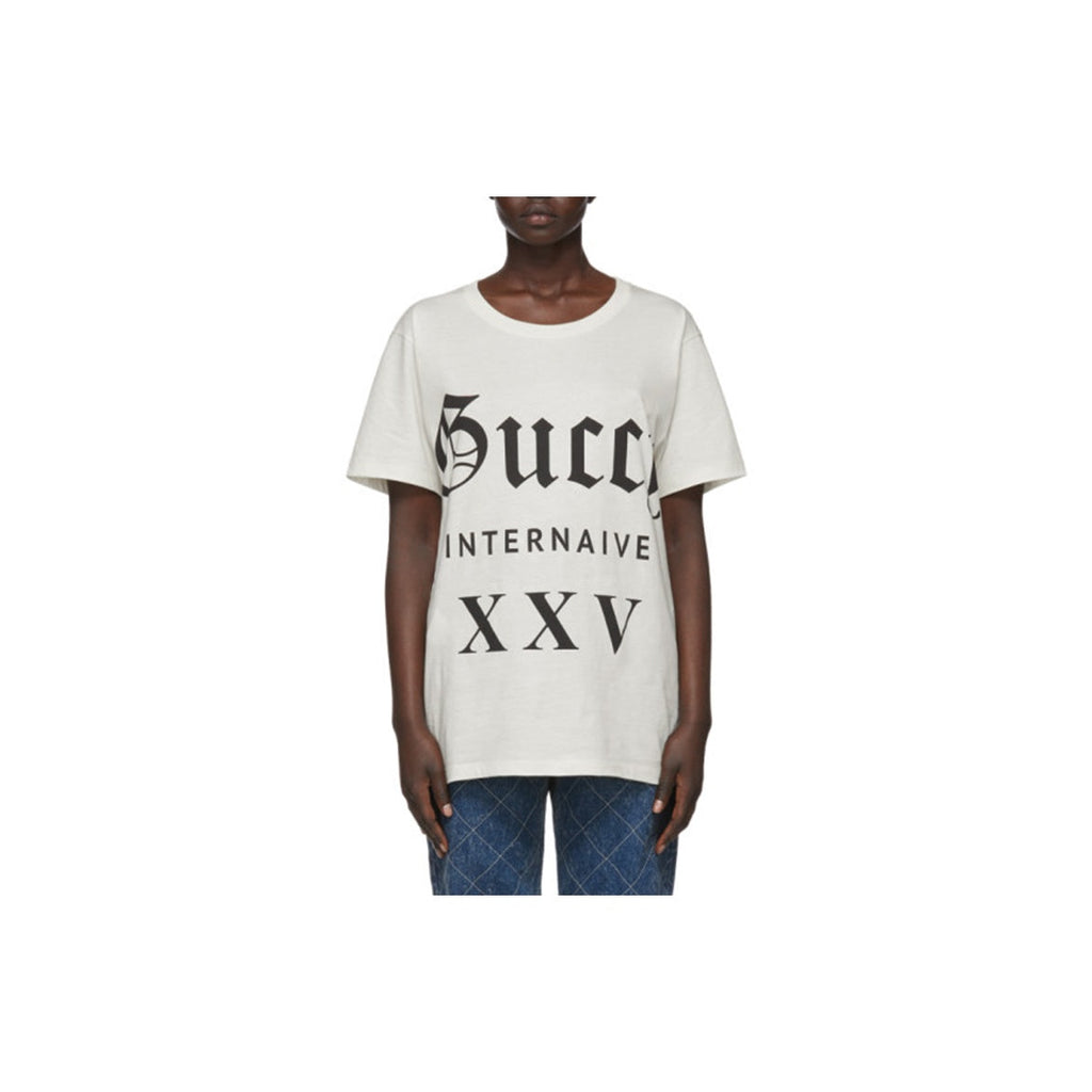 GUCCI Kaos Logo Seri Huruf, Unisex, COD '"   G-115