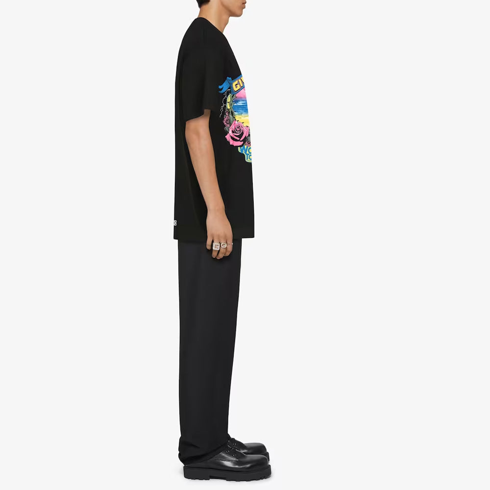 Kaos Givenchy Bermotif, Unisex -J-08