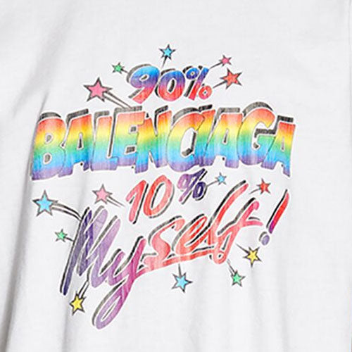 Kaos Pendek Balenciaga dengan Motif Gambar/Cetak, Cocok untuk Pria dan Wanita -BL-11