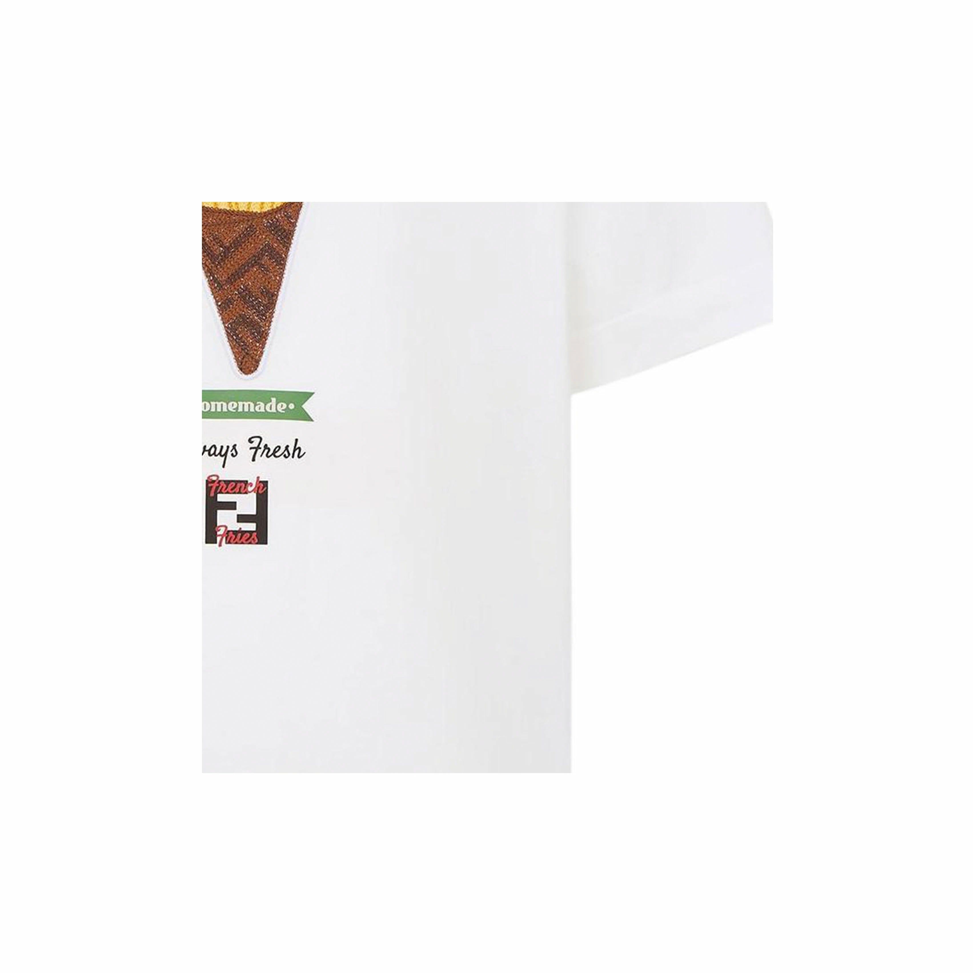 Kaos Pendek FENDI dengan Motif Gambar/Cetak, Cocok untuk Pria dan WanitaF-26