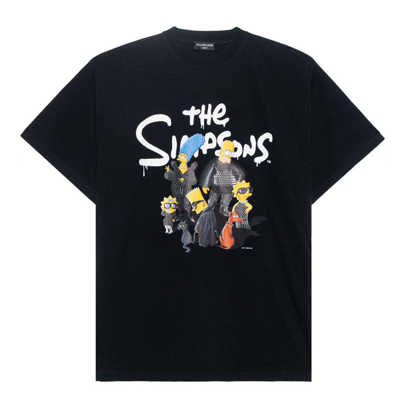 Kaos Pendek Balenciaga dengan Motif Gambar/Cetak, Cocok untuk Pria dan Wanita -BL-07