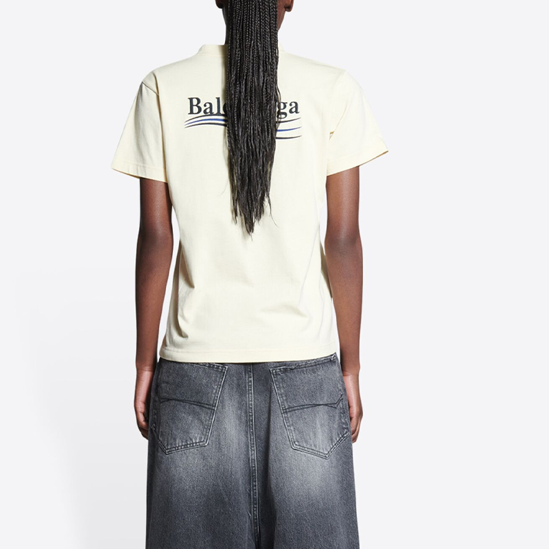 Kaos Pendek Balenciaga dengan Motif Gambar/Cetak, Cocok untuk Pria dan Wanita -BL-09