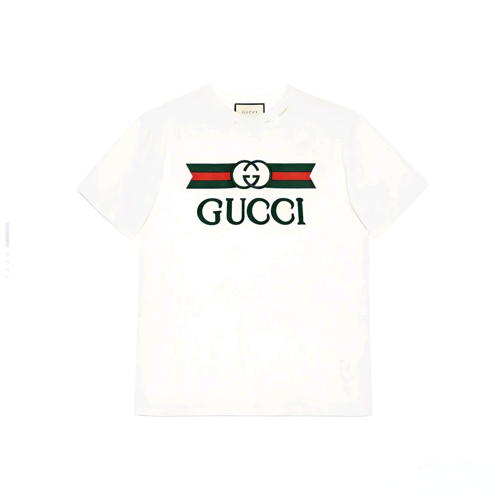 GUCCI Kaos Logo Seri Huruf, Unisex, COD '"    '"  GU10