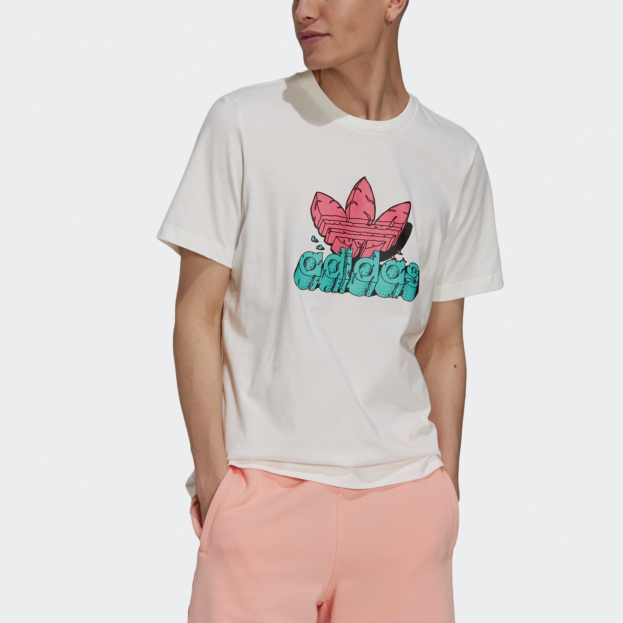 adidas Kaos Logo Seri Huruf, Unisex, COD '" AD-34