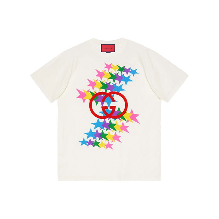 GUCCI Kaos Logo Seri Huruf, Unisex, COD '"    '"  G-62