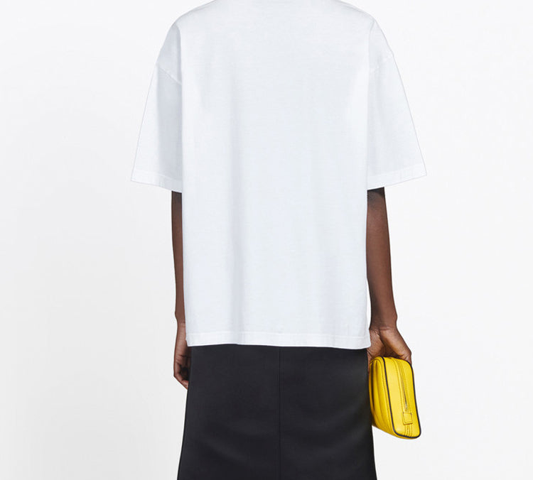 Kaos Pendek Balenciaga dengan Motif Gambar/Cetak, Cocok untuk Pria dan Wanita -BL-24